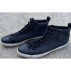 Polo Ralph Lauren Men's Black Clarke High Top Leather Suede Sneakers Size 10D